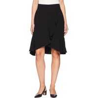 Fuste Crepe Asymmetrical Ruffle Skirt Femei