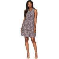 Rochii U-Neck Flared Trapeze Dress - Stellar Dot Printed Ity Femei