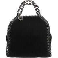 Genti tip postas Black Falabella Tiny Velvet Bag Femei