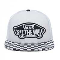 Sepci Beach Girl Trucker Checker Hat In Black And White Barbati
