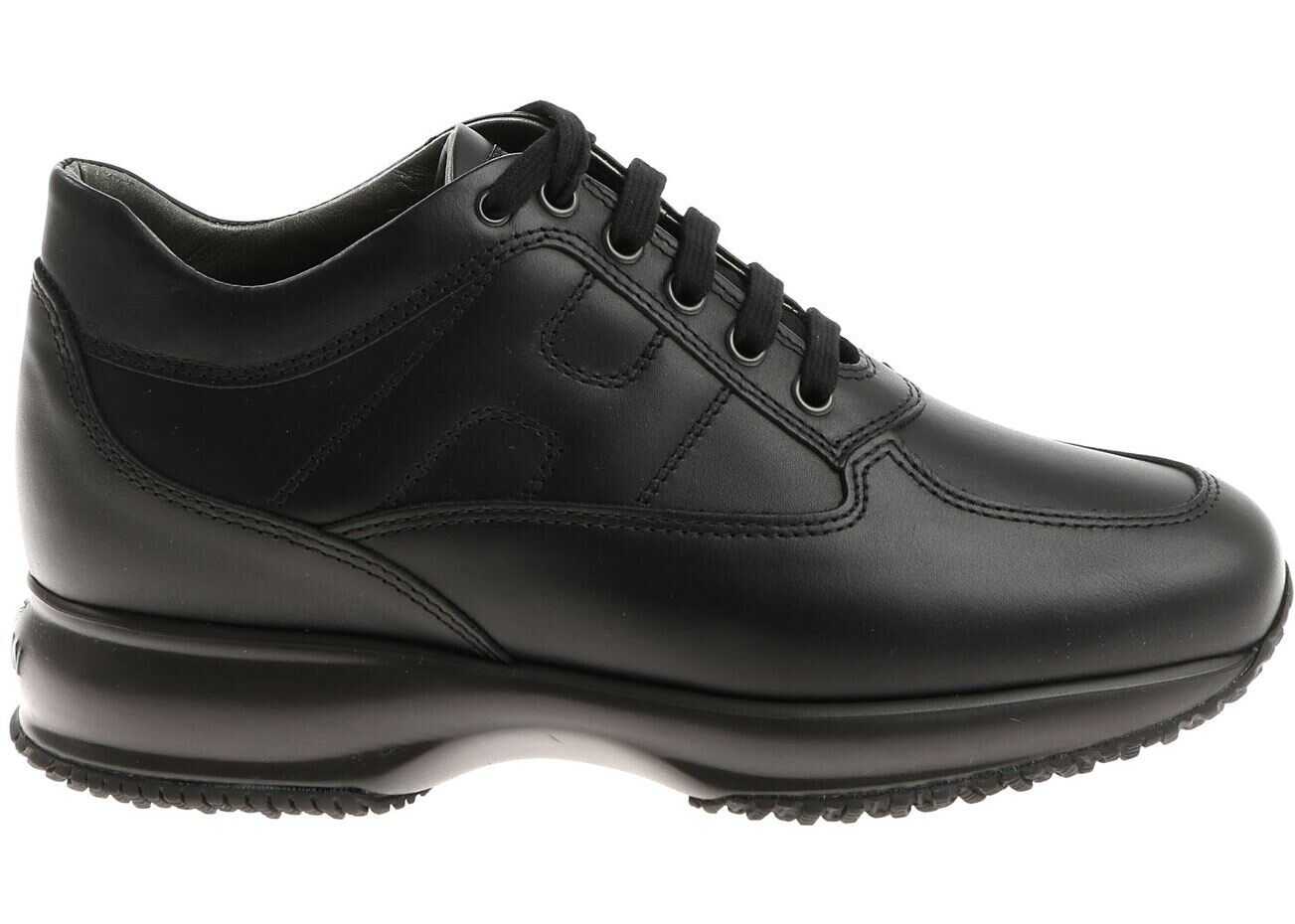 Hogan Interactive Sneakers In Black Black