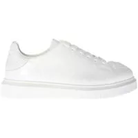 Tenisi & Adidasi White Sneakers With Logo And Stitching Barbati