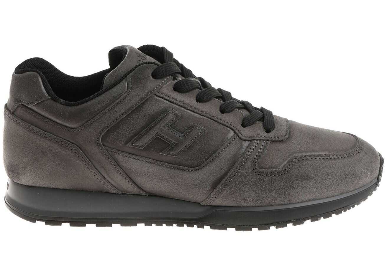 Hogan Gray Worn Effect H321 Sneakers Gray