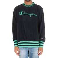 Bluze Trening & Hanorace Blue Striped Crewneck Sweatshirt With Logo* Barbati