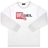 Tricouri White Tedri T-Shirt With Long Sleeves And Logo Baieti