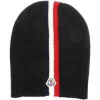 Caciuli Black Beanie With Multicolor Embroidery Baieti