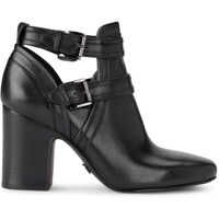 Ghete & Cizme Tronchetto Michael Kors Blaze In Pelle Nera Con Fibbie Femei
