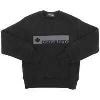 Bluze Trening & Hanorace Black Sweatshirt With Gray Print Baieti