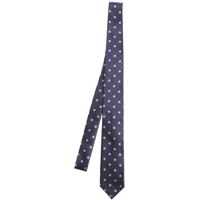 Cravate Floral Pattern Blue Tie Barbati