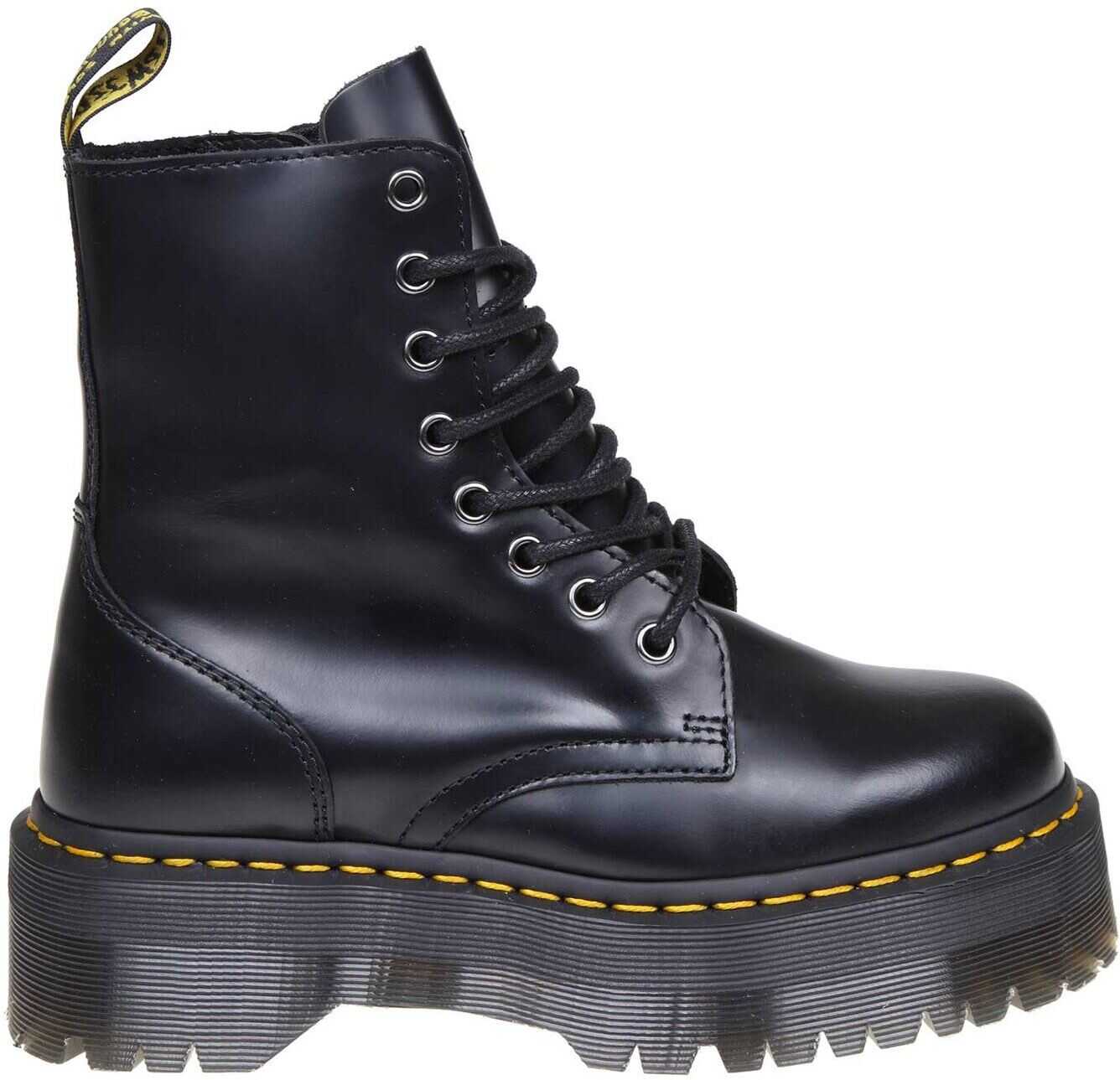 Dr. Martens Jadon Platform Boots In Black Black