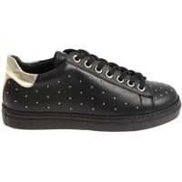 Tenisi & Adidasi Black Sneakers With Mini Golden Inserts Femei