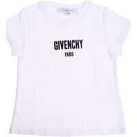 Tricouri White T-Shirt With Shiny Black Logo Print Fete
