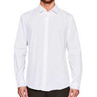 Camasi Men's White Slim Fit Shirt Barbati