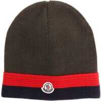 Sepci Green Wool Beanie With Logo Baieti