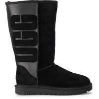 Ghete & Cizme UGG Classic Tall Black Leather And Sheepskin Boots