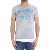 Tricouri Gray T-Shirt With Flock Print* Barbati