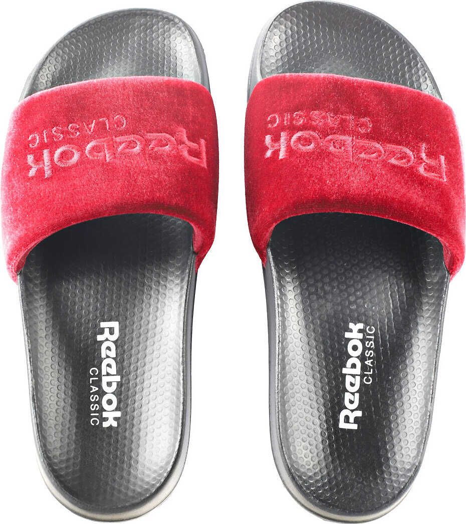 Reebok Classic Slide In Burgundy Black Red