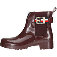 Ghete & Cizme Corporate Belt Rain Wellington Boots In Chocolate Femei
