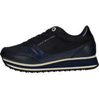 Tenisi & Adidasi Metallic Retro Runner Trainers In Midnight Navy Femei