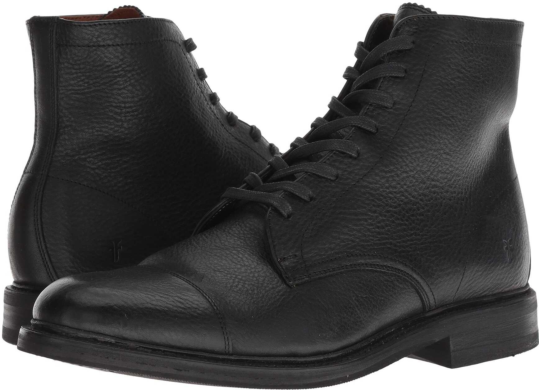 Bocanc Frye Seth Cap Toe Lace-Up Black