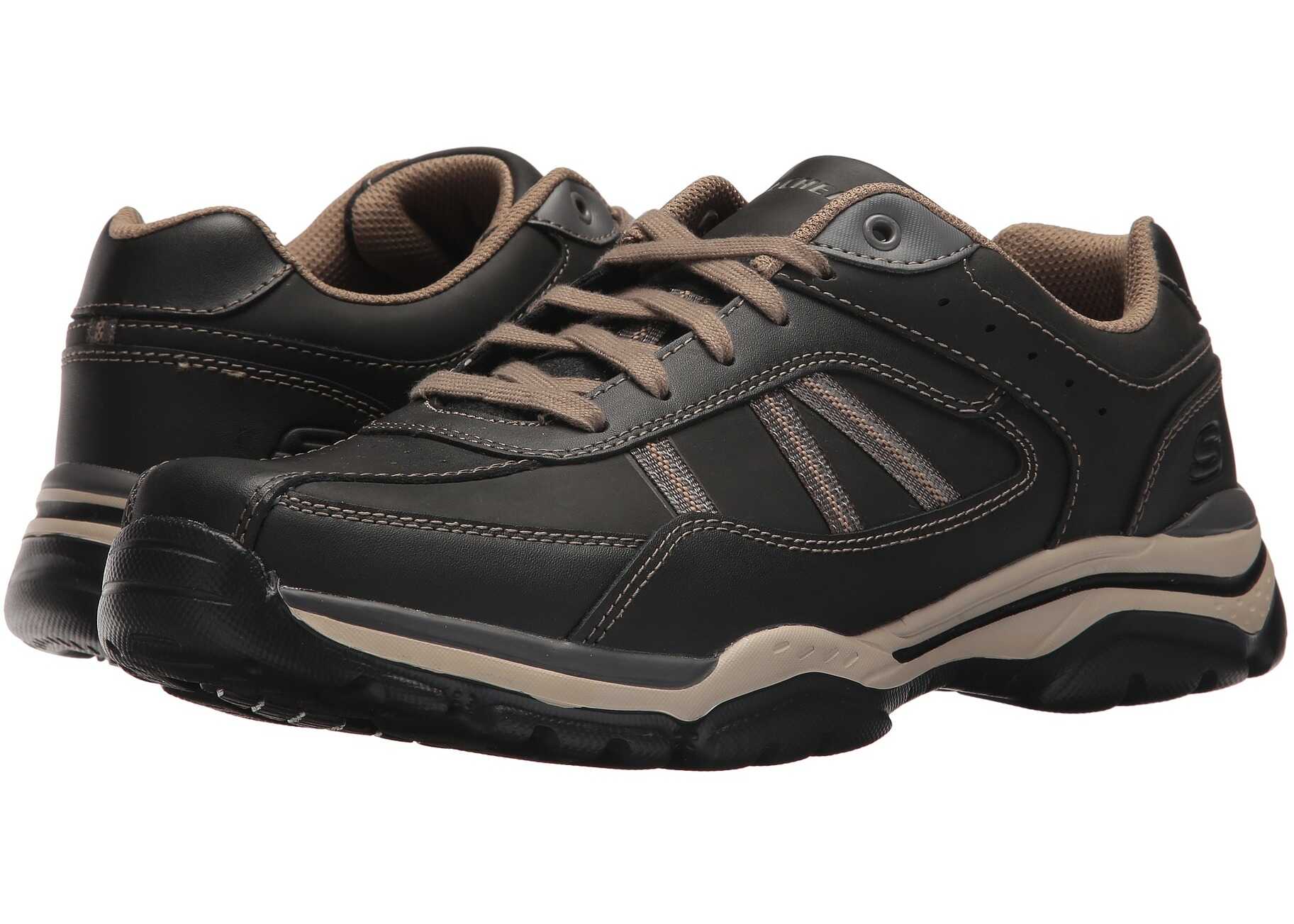SKECHERS Relaxed Fit Rovato - Texon Black/Taupe