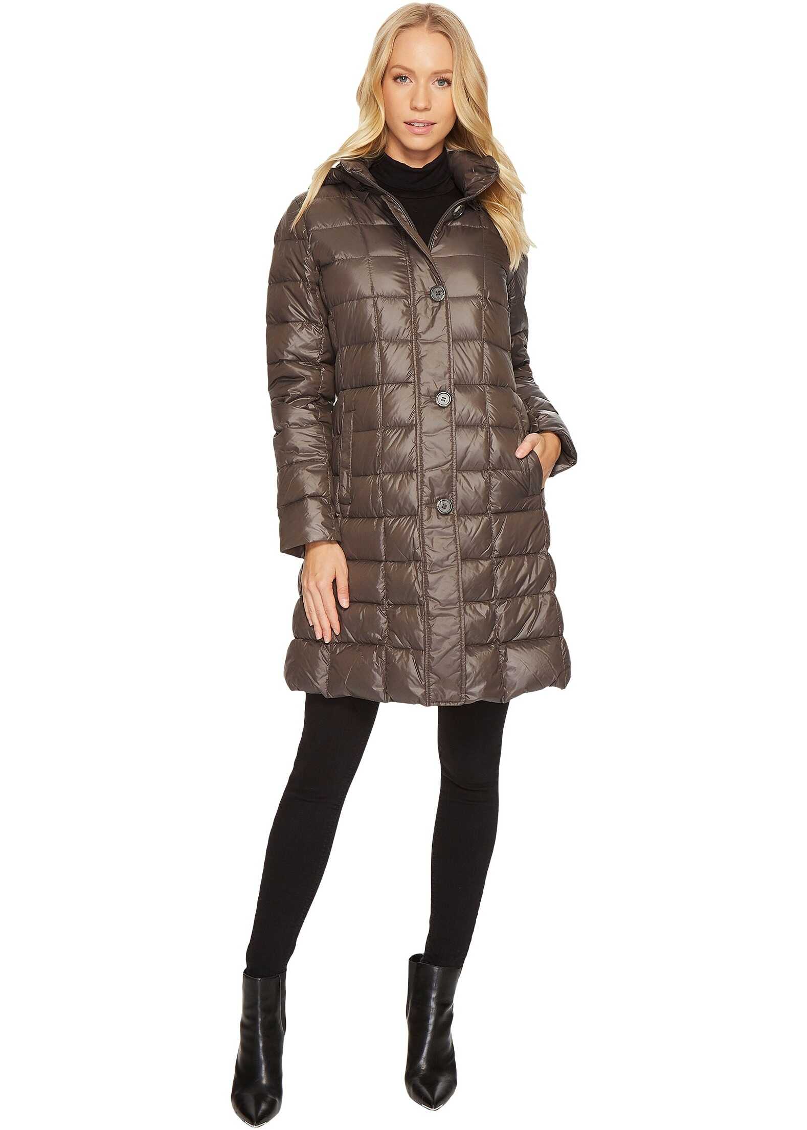 Ralph Lauren Button Front Packable w/ Hood Concrete