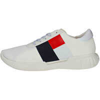 Tenisi & Adidasi Lightweight Hilfiger Runner Trainers In White Navy Red Barbati