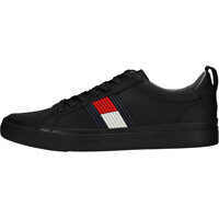 Tenisi & Adidasi Flag Detail Sneaker Trainers In Black Barbati