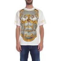 Tricouri Moschino White T-Shirt With Baroque Style Print
