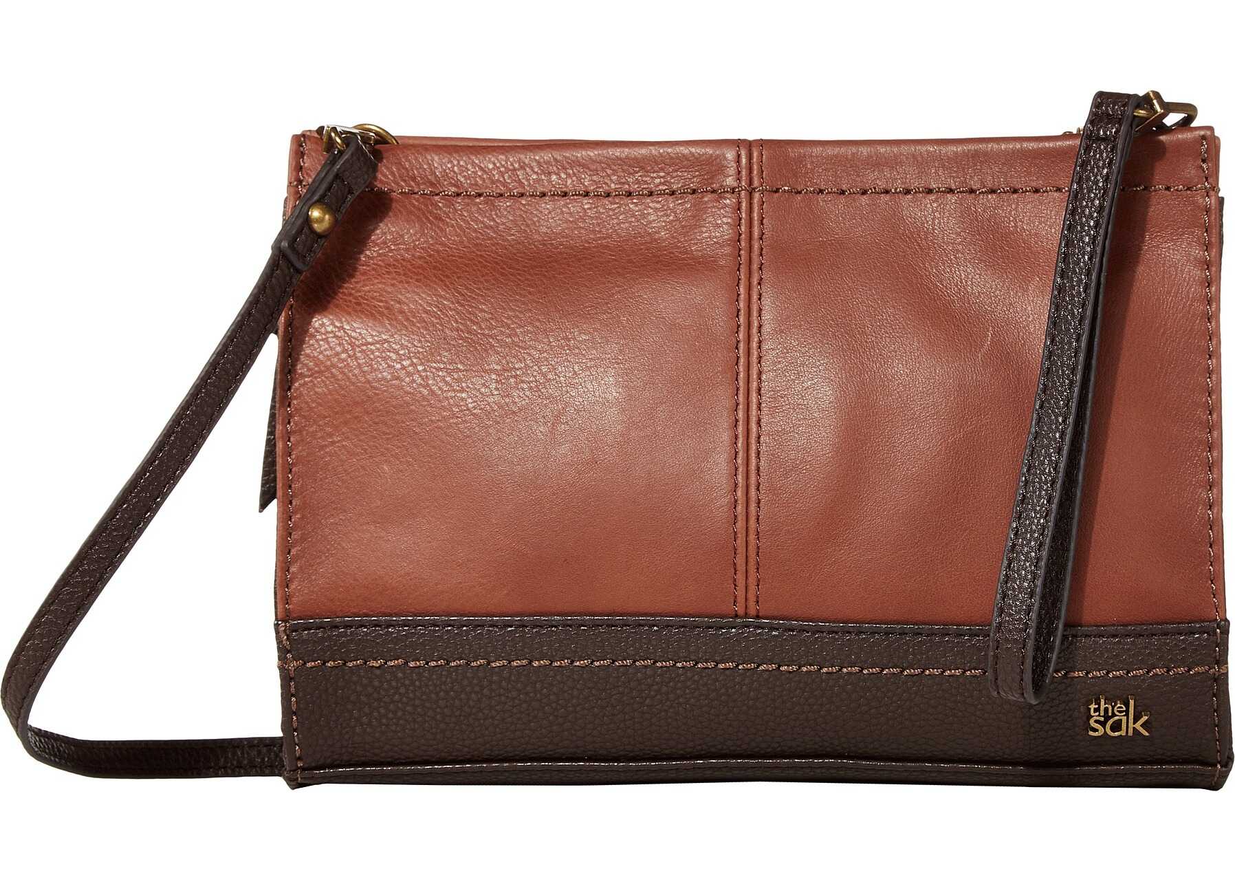 The Sak Iris Demi Clutch Teak Block