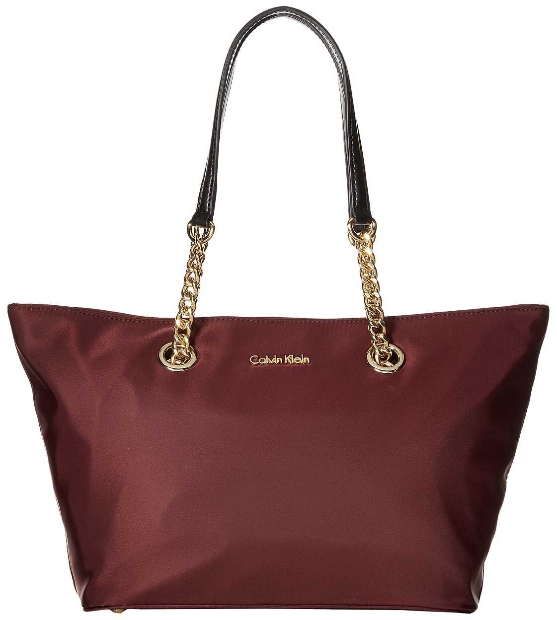 Calvin Klein Nylon Tote Rum Raisin