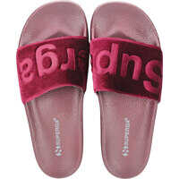 Slapi 1908 Velvet Slide In Burgundy Femei