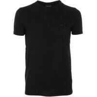 Tricouri Black T-Shirt With Logo Barbati
