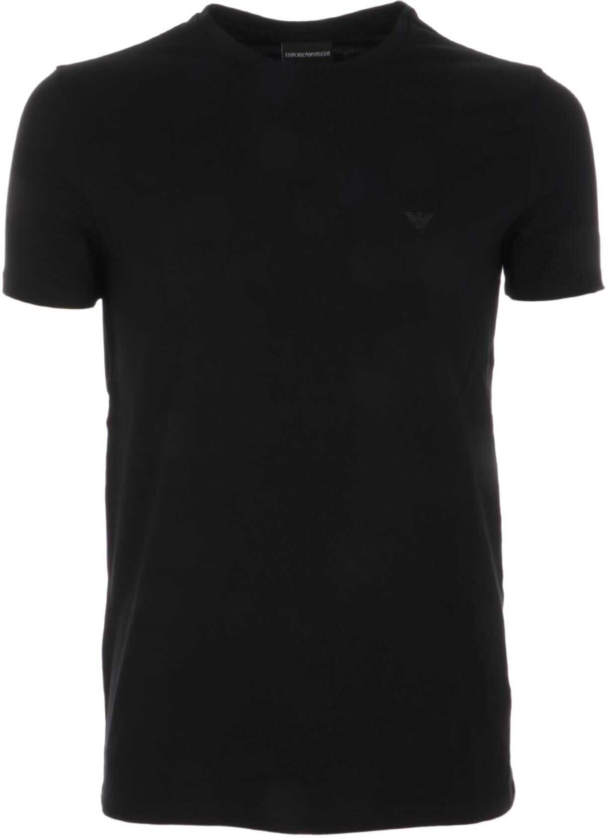 Emporio Armani Black T-Shirt With Logo Black