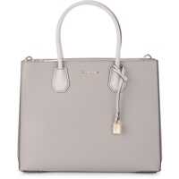 Genti de Mana Michael Kors Mercer Grey Pearl Leather Accordion Handbag