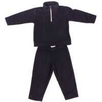 Seturi 2 Piese Blue Fleece Jumpsuit With Logo On The Sleeve Baieti