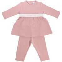 Bluze Trening & Hanorace Pink Jumpsuit With Logo Detail Fete