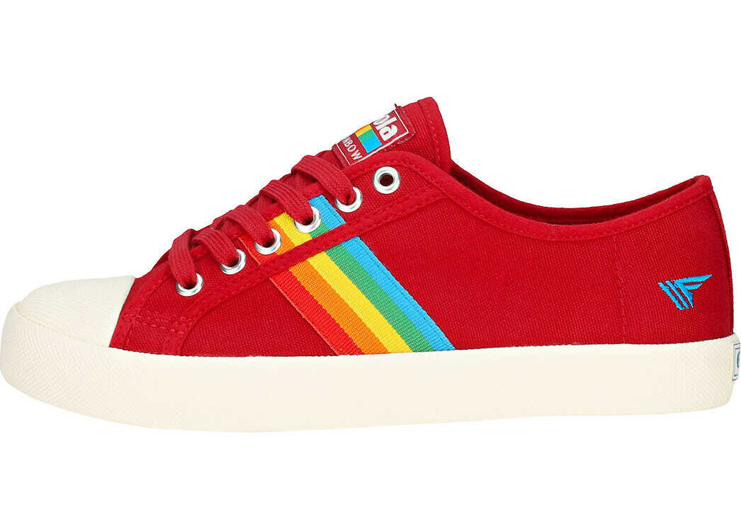 Gola Coaster Rainbow Trainers In Red Multicolour Red