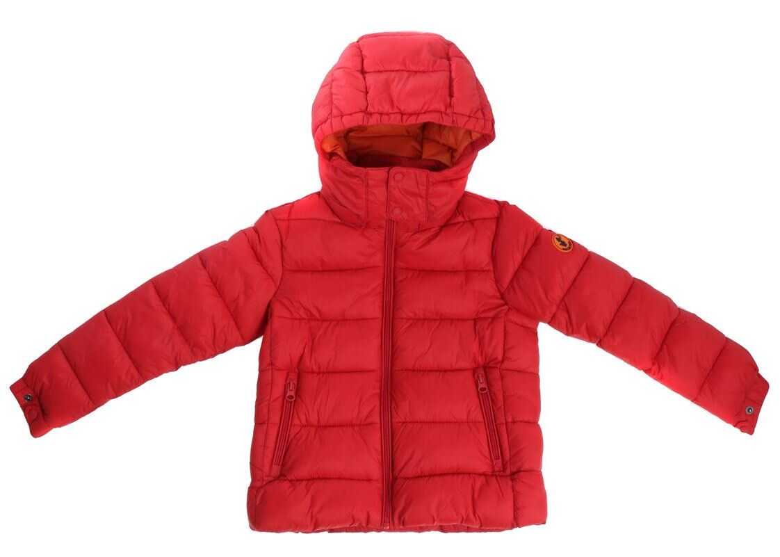 Save the Duck Plumtech Red Padded Jacket Red