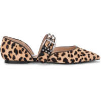 Balerini Pixel Spotted Cow Hair Flat Shoes Femei