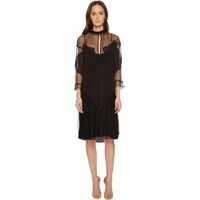 Rochii Mesh Inset 3/4 Sleeve Dress* Femei