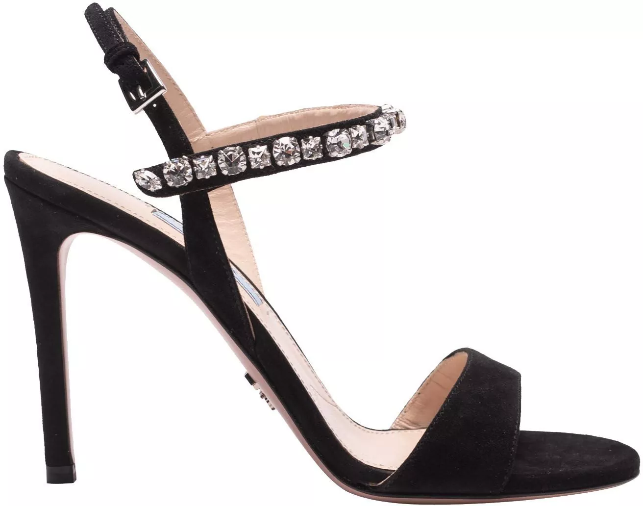 Prada Black Sandals With Crystals Black