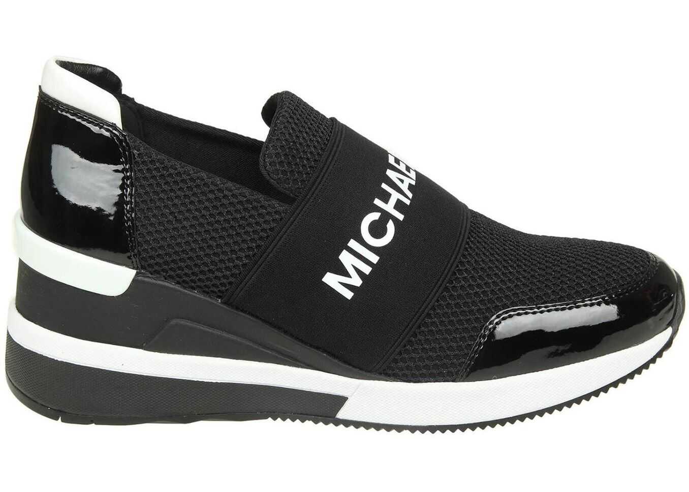 Michael Kors Felix Black And White Sneakers Black