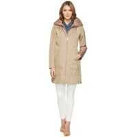Geci 36" Single Breasted Rain Jacket with Packable Hood* Femei