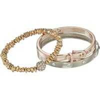 Bratari Three-Piece Bracelet Set - Two Hinge Bangles and One Stretch Femei