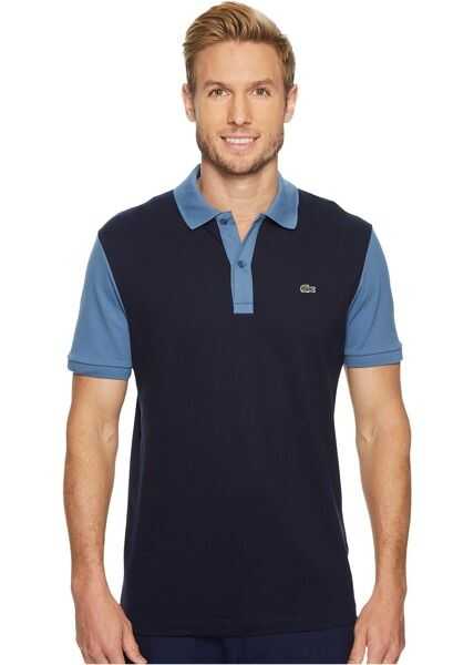 Tricouri Polo Lacoste Short Sleeve Color Block Pique Pima Stretch