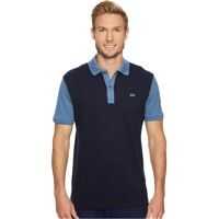 Tricouri Polo Lacoste Short Sleeve Color Block Pique Pima Stretch Slim*