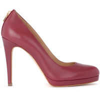Pantofi cu Toc Antoinette Red Leather Dècolletè Femei