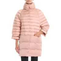 Geci de Puf Pink Overfit Down Jacket Femei
