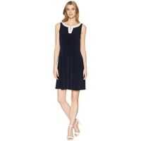 Rochii elegante Matte Jersey Hardwear Neck A-Line Dress Femei